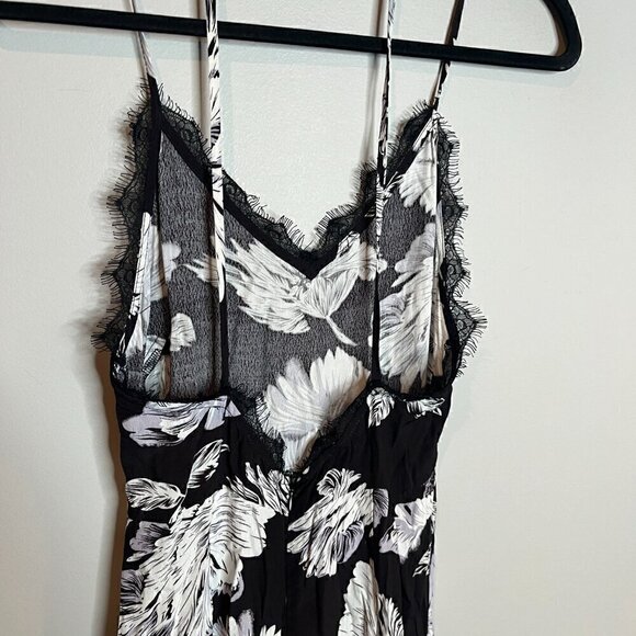 ASTR The Label Black Lace Floral Jumpsuit - Picture 5 of 7